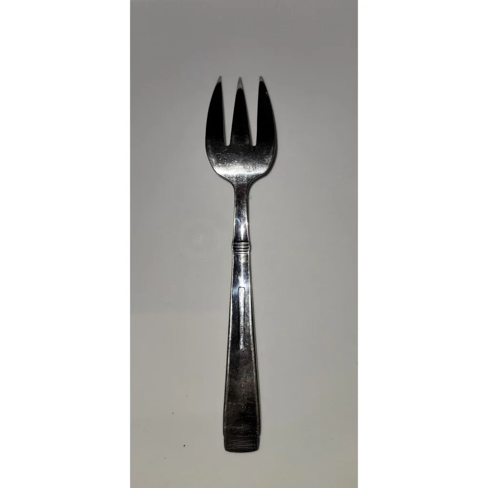 Cambridge Silver Metro Glossy Fork Stainless Steel Three Prong Serving Fork